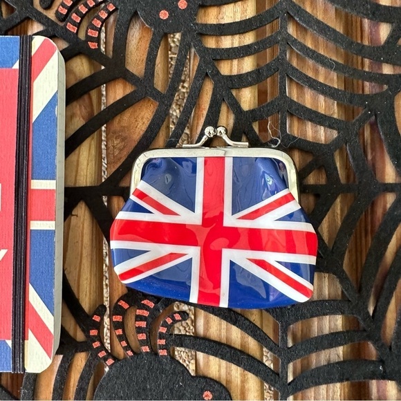 UK British England Notebook & Coin Purse Set Red Blue United Kingdom Souvenirs - Picture 9 of 9